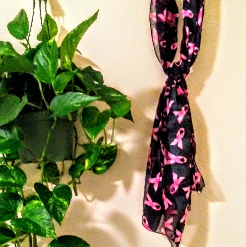 Satin Scarf Breast Cancer Awareness